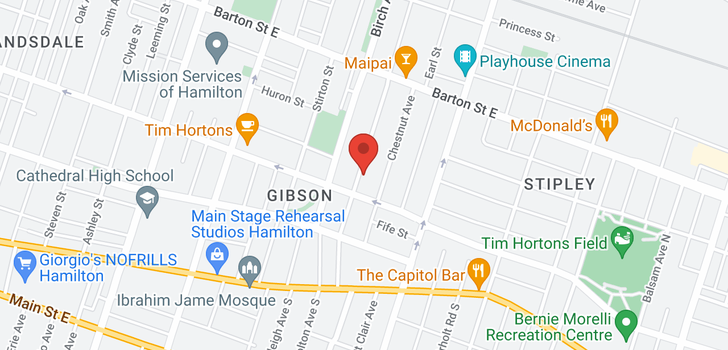 map of 94 Gibson Avenue